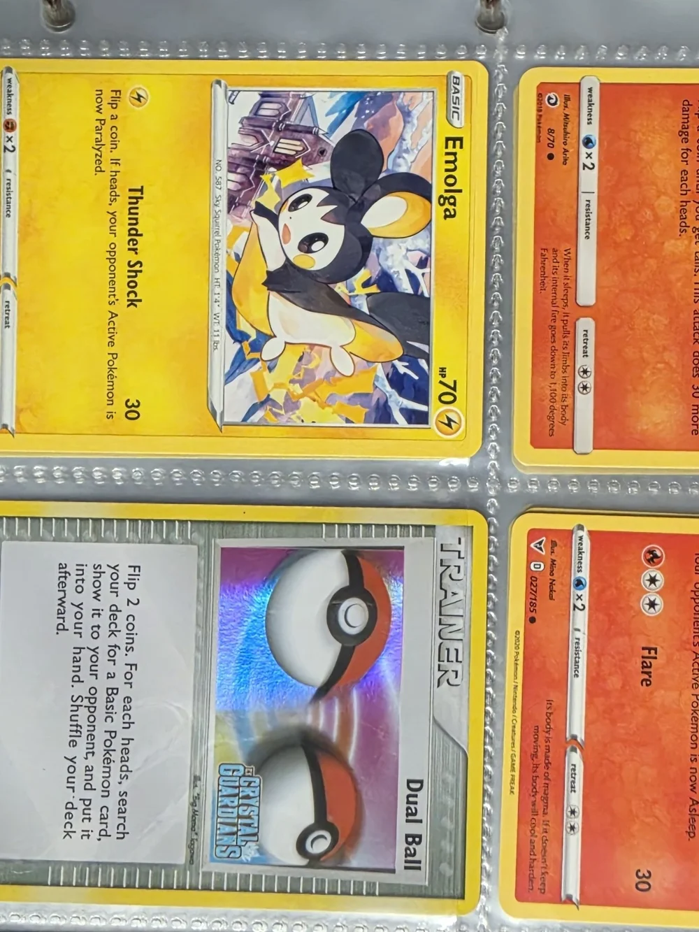Pokemon Red and Blue Pokemon Card Binder And 53 Pokemon Cards.